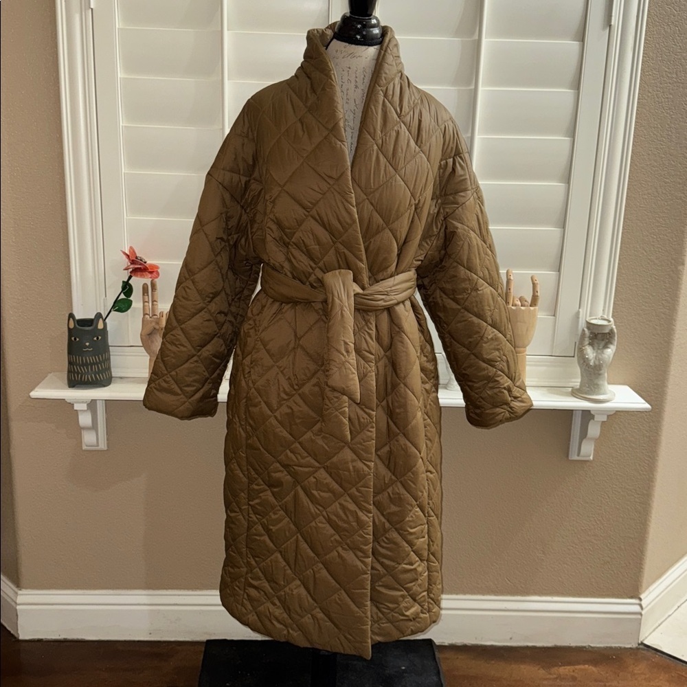 MANGO VERDURE ANORAK BROWN BEIGE